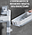 Полка - мыльница настенная Rotary drawer на присоске / Органайзер двухъярусный с крючком поворотный Белая с, фото 5