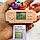 Брелок - тетрис Mini Game Player (с кольцом, карабином и колокольчиком) Розовый  с черными кнопками, фото 9
