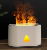 Аромадиффузор - ночник с эффектом пламени Flame Humidifier SL-168 Белый