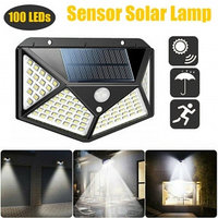 Уличный светильник с датчиком движения на солнечной батарее Solar Interaction Wall Lamp, 3 режима 100 LED