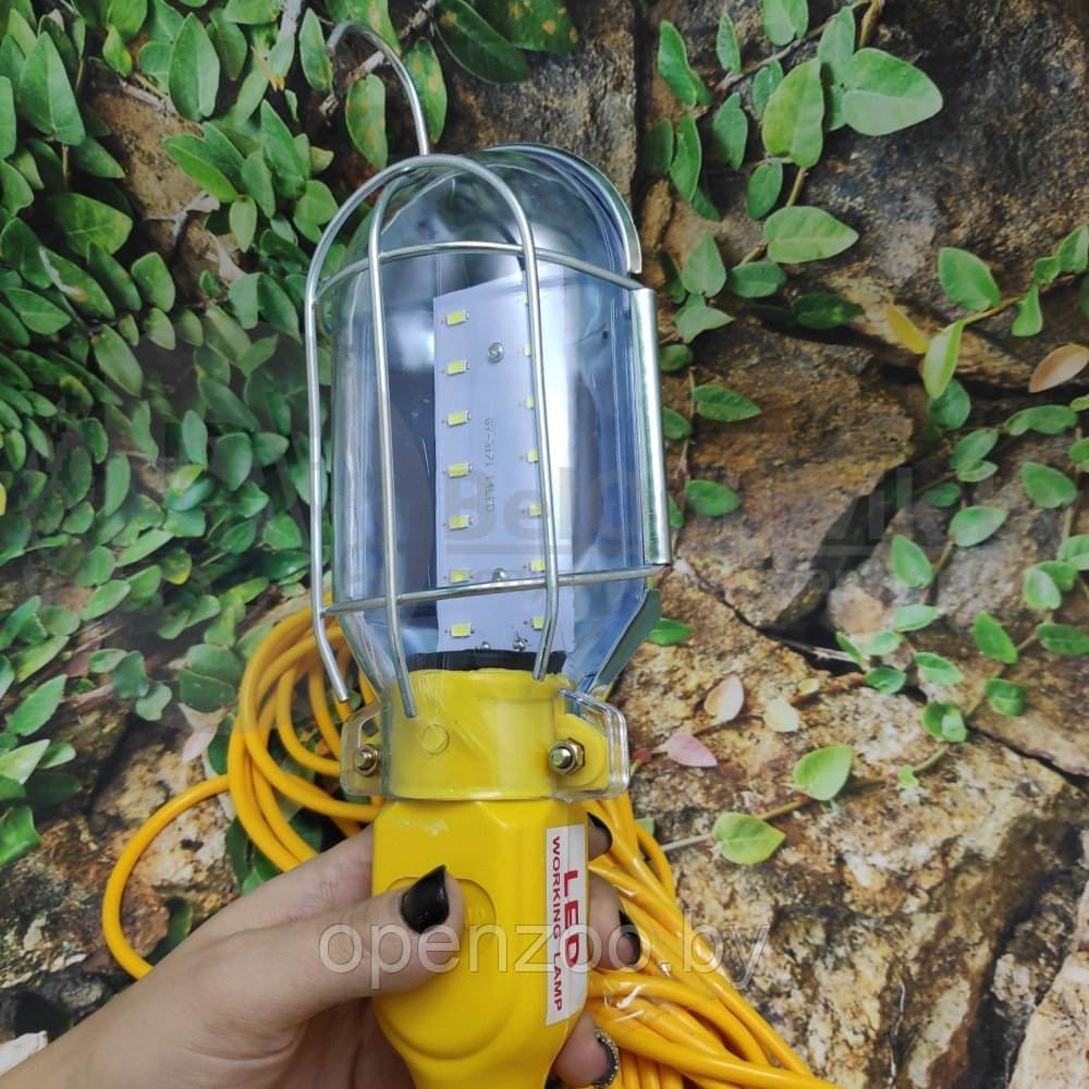 Фонарь - лампа переносной подвесной для ремонта и гаража GY 3171 светодиодный Led14 (шнур 12.80 м), 220В - фото 6 - id-p207594872