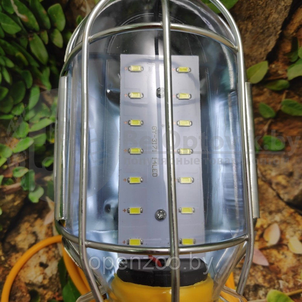 Фонарь - лампа переносной подвесной для ремонта и гаража GY 3171 светодиодный Led14 (шнур 12.80 м), 220В - фото 7 - id-p207594872
