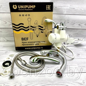 Кран водонагреватель UNIPUMP BEF-001-03, проточный, душ, 3000 Вт, 1.3 л/мин