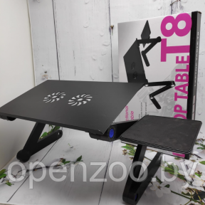 Складной cтолик трансформер для ноутбука  Multifunctional Laptop Table T8  (42,0 х 27,0 столешница, 50,0