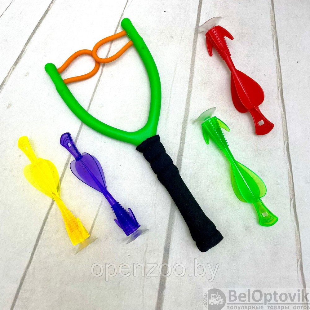 Игровой набор Hong Deng Рогатка со стрелами на присосках (4 стрелы) - фото 4 - id-p170904615
