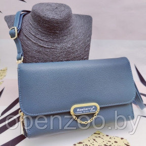 Женская сумочка - портмоне N8606 с плечевым ремнем Baellerry Young Will Show  Цвет Морской волны Green