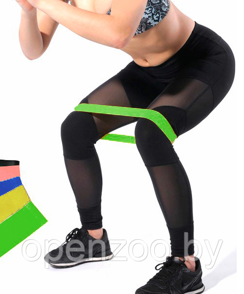 Спортивная резинка для фитнеса, йоги, пилатеса / тонизирующая лента-эспандер из латекса Sweat Shaper Toning - фото 7 - id-p207594443