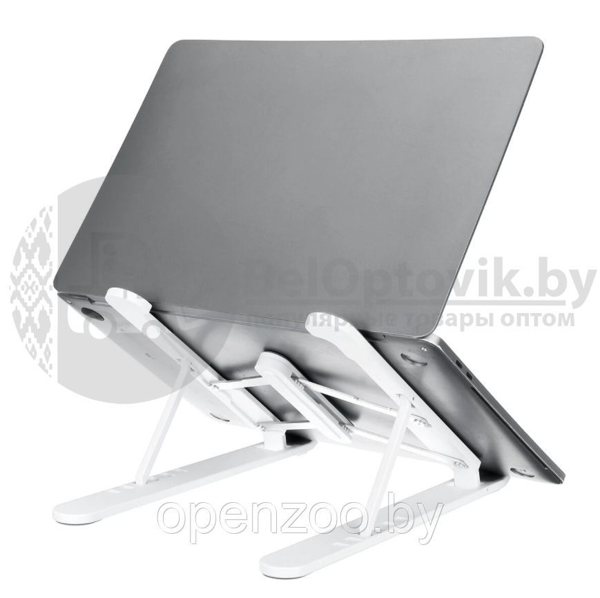 Портативная складная подставка для ноутбука, планшета или электронной книги NW-17 Белый - фото 3 - id-p207594451