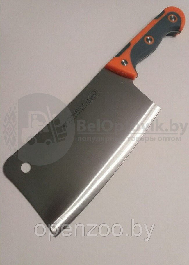 Топорик нож кухонный Lijiacheng CHOPPER с двухкомпонентной ручкой (лезвие 20 см) - фото 5 - id-p207596748