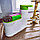 Диспенсер Sink tidy sey 2 в 1 (кухонный органайзер и дозатор жидкого мыла/моющего средства), оливковый, фото 3