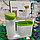 Диспенсер Sink tidy sey 2 в 1 (кухонный органайзер и дозатор жидкого мыла/моющего средства), оливковый, фото 6