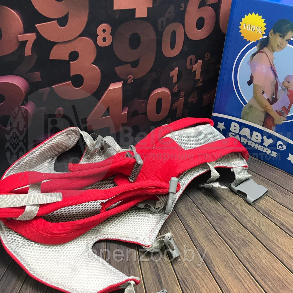 Рюкзак-слинг (кенгуру) для переноски ребенка Willbaby Baby Carrier, (3-12 месяцев) Красный - фото 8 - id-p207595360