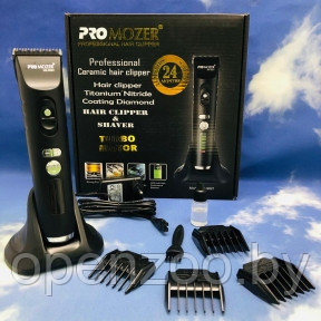 Профессиональный триммер для стрижки волос, бороды, усов Hair Clipper PRO MOZER MZ-9821 (LED-индикатор