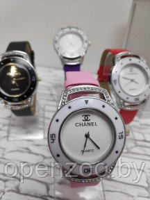 Часы наручные женские кварцевые Chanel Розовый - фото 1 - id-p207596782