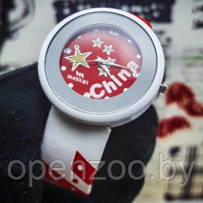 Часы наручные молодежные China (красный, черный, голубой) Красный