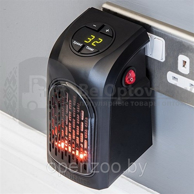 Портативный обогреватель быстрое тепло Rovus Handy Heater с пультом управления, 400W - фото 2 - id-p207596785