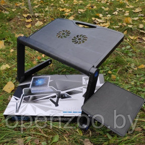 Складной cтолик трансформер для ноутбука  Multifunctional Laptop Table T9 New с вентиляцией и подставкой для