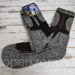 Термоноски Cool Pile Socks, размер 40-46 Alaska (черный узор) - фото 1 - id-p207594929