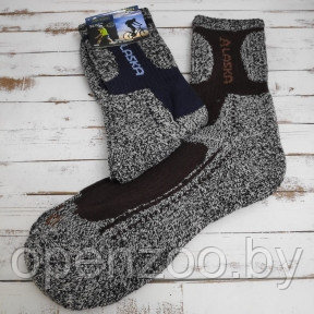 Термоноски Cool Pile Socks, размер 40-46 Alaska (синий узор) - фото 1 - id-p207594930