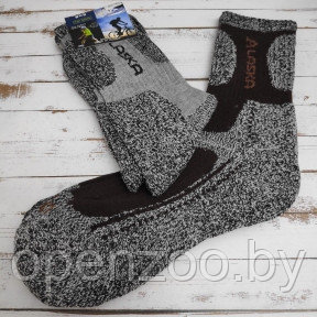 Термоноски Cool Pile Socks, размер 40-46 Alaska (серый узор)