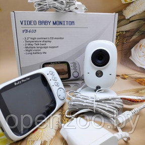 Видео няня беспроводная Video Baby monitor VB-603 (датчик температуры, ночное видение, 8 колыбельных, 2-х