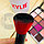 Набор кистей для макияжа в тубусе KYLIE RED/Black, RED/White 12 шт В красном тубусе с черным оформлением, фото 3