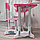 Растущая парта (стол) и растущий стул для дошкольника (подставка для книг, полка для канцтоваров) Розовый, фото 2