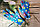 Перчатки нейлоновые тонкие, садовые, с полимерным покрытием ладони и пальцев Голубые, фото 7