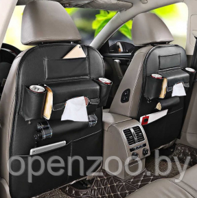Кожаный (иск.) органайзер для заднего сиденья автомобиля YI JUN MX-8208 Черный - фото 1 - id-p207594507