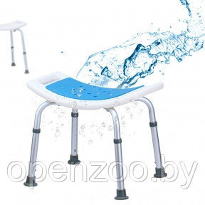 Поддерживающий стул для ванной и душа ТИТАН (складной, регулируемый) С отверстиями для лейки (душа)/ Упаковка