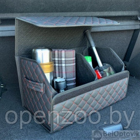 УЦЕНКА Автомобильный органайзер Кофр в багажник Premium CARBOX Усиленные стенки (размер 50х30см)