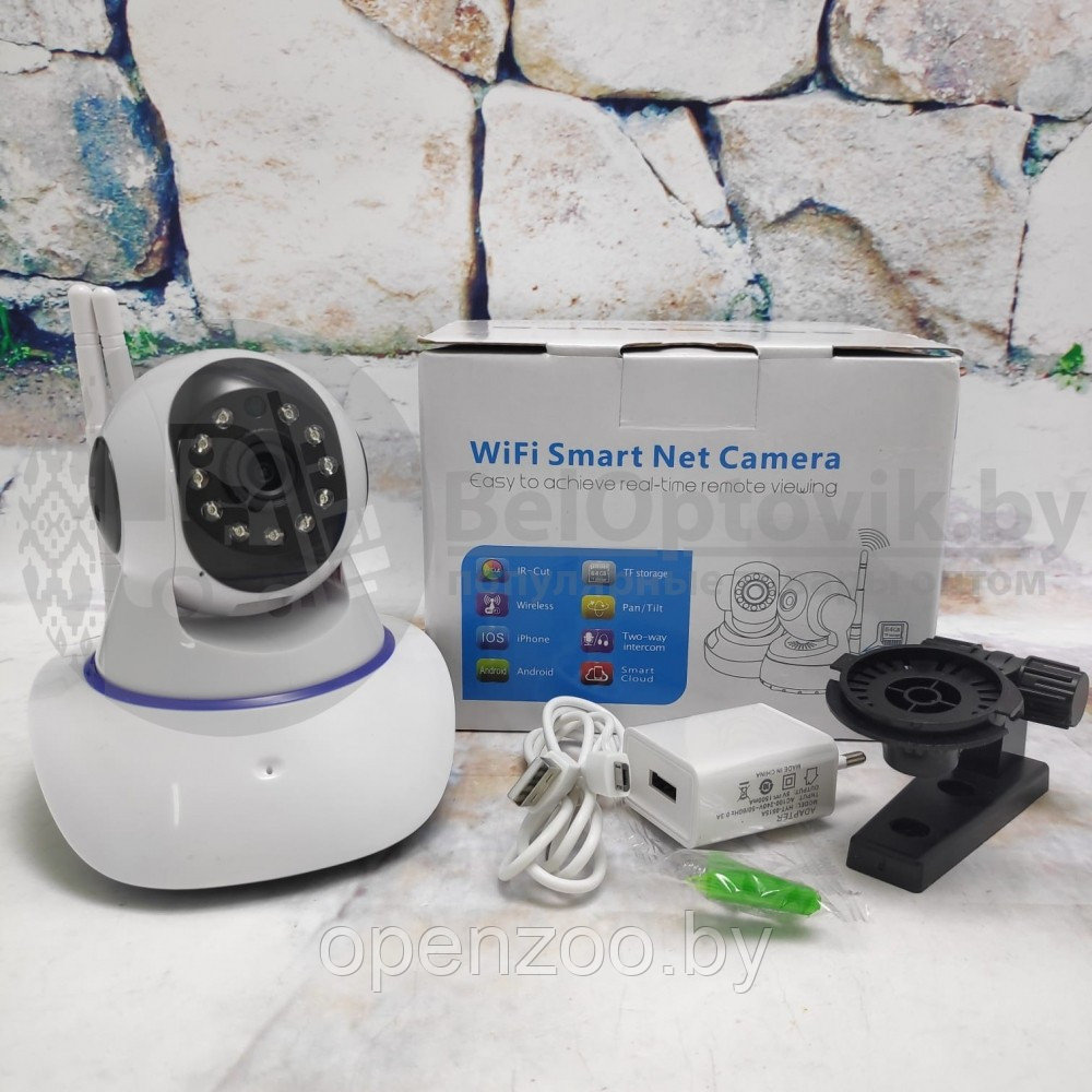 Беспроводная поворотная Wi-Fi камера видеонаблюдения Wifi Smart Net Camera v380s - фото 9 - id-p207596829