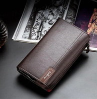 Мужское портмоне  клатч на молнии, с ручкой Baellerry Maxi Libero S1001 Коричневое