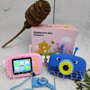 Оригинальный детский цифровой фотоаппарат Пчелка Childrens Fun Camera Синий