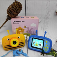 Оригинальный детский цифровой фотоаппарат Пчелка Childrens Fun Camera Желтый