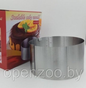 Раздвижное кольцо (форма для выпечки) для торта Scalable cake mould (d 16-30см) - фото 1 - id-p207596842