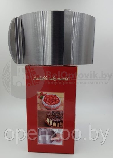 Раздвижное кольцо (форма для выпечки) для торта Scalable cake mould (d 16-30см) - фото 3 - id-p207596842