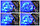 Светодиодная гирлянда Дождь 2х2 метра 240 Led белый провод Синяя, фото 2