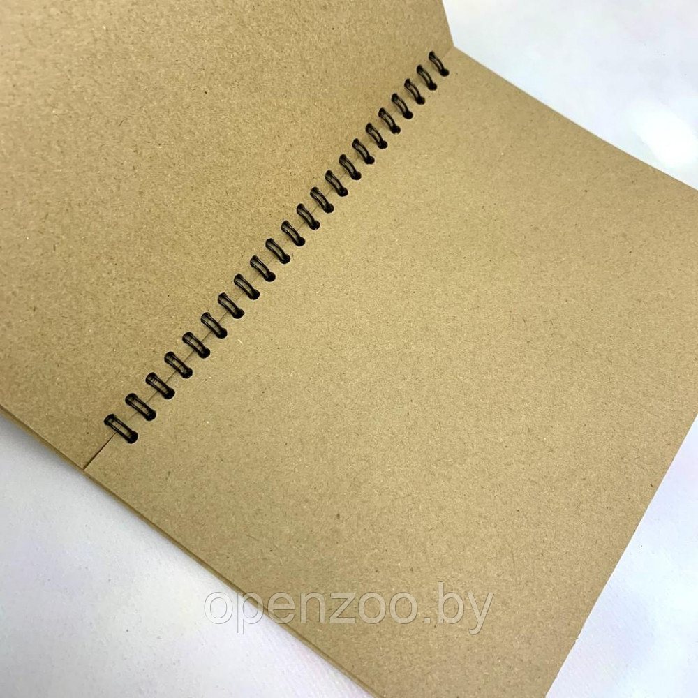 Скетчбук блокнот Sketchbook Крафт для рисования (А5, плотные листы, крафтовая бумага, спираль, 60 листов) - фото 4 - id-p207593624