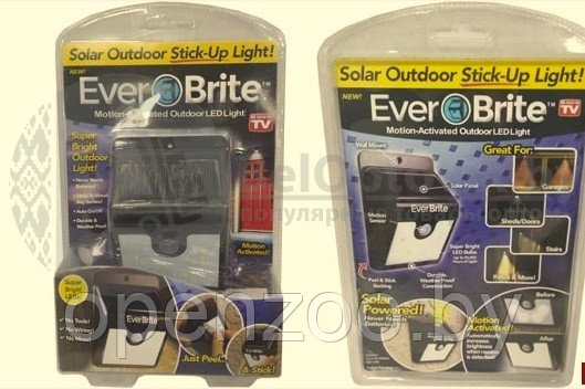 Светильник на солнечной батарее с датчиком движения Ever Brite (Original) - фото 4 - id-p207596845