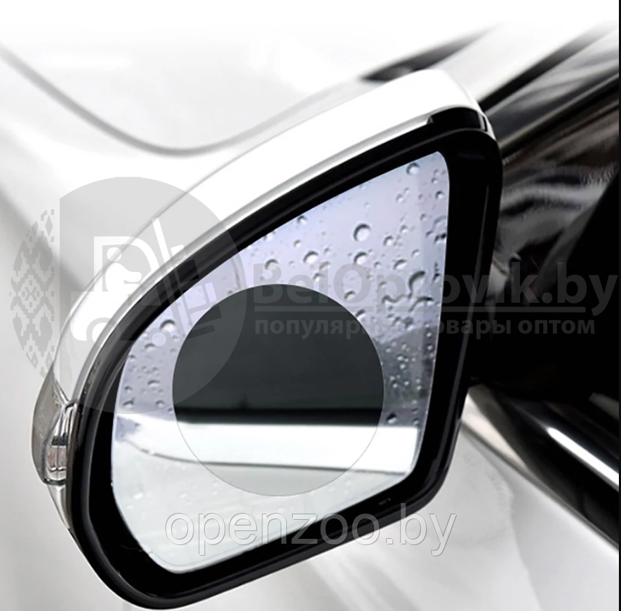 Антидождь NANO пленка для автомобиля на большие боковые зеркала Anti-fog film 10 х 15 см - фото 3 - id-p207596025