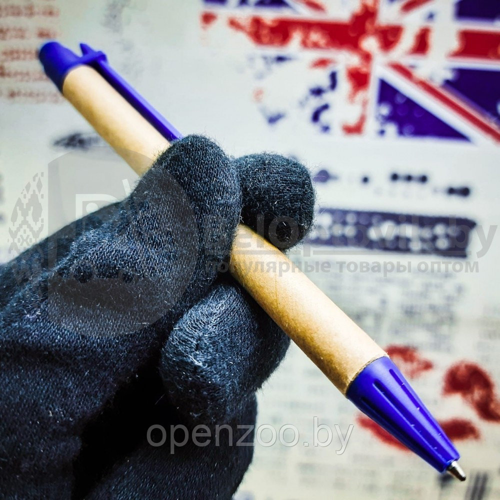 Набор канцелярский: блокнот на спирали и ручка, ECO (12,0х16,0 см, 70 листов) Мишка синий - фото 4 - id-p207594992