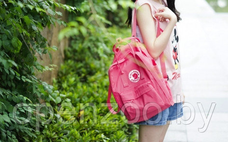 Классический рюкзак Fjallraven Kanken Коралловый (ярко розовый) - фото 1 - id-p120328818