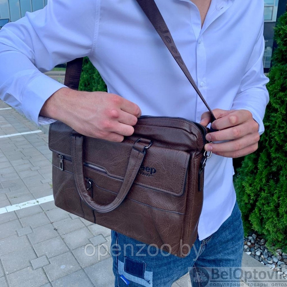 Мужская деловая сумка/портфель Jeep Buluo для документов - фото 10 - id-p207593643
