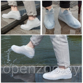 Бахилы (чехлы на обувь) от дождя и песка многоразовые силиконовые Waterproof Silicone Shoe. Суперпрочные - фото 1 - id-p207596040