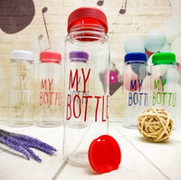 Пластиковая бутылка My Bottle (500 мл) чехол Dont Touch This Is My Bottle Красная