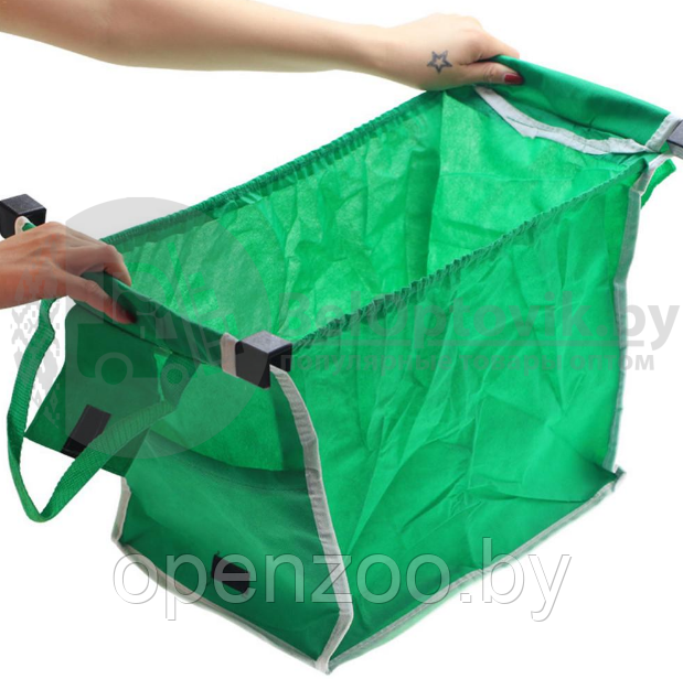 Вместительная сумка для покупок Grab Bag для шоппинга с креплением к тележке - фото 4 - id-p207594996