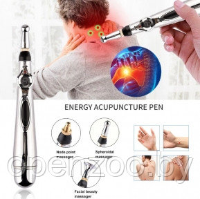 Электронный акупунктурный карандаш массажер Massager Pen GLF-209 - лазерная машинка для иглоукалывания -