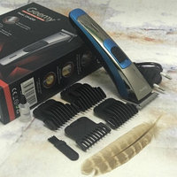 Машинка для стрижки волос беспроводная Geemy GM-6202 Синяя