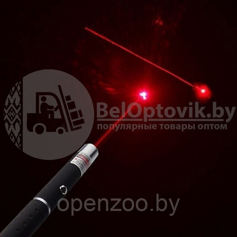 Лазерная указка с 4 активными насадками Red Laser Pointer (красный луч) - фото 10 - id-p207596870